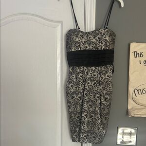 Speechless Black and Gray Floral Mini Dress